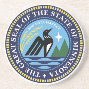 Minnesota State Seal 2024 Coaster