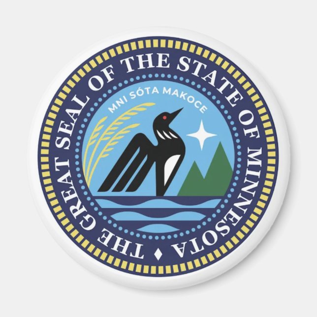 Minnesota State Seal 2024 Magnet (Front)