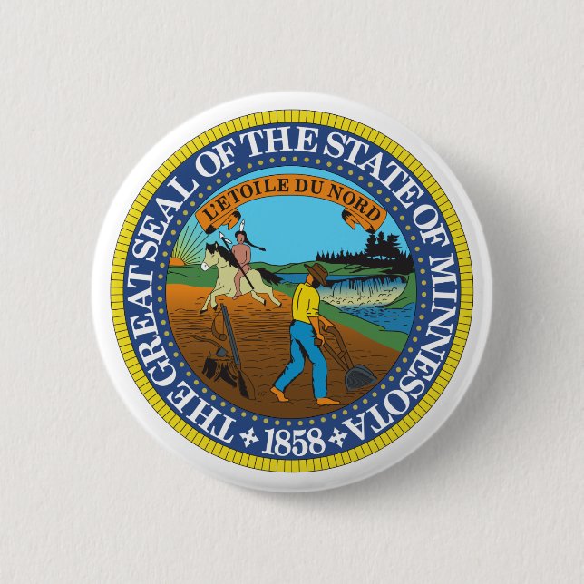Minnesota State Seal Button (Front)