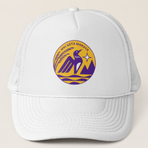 Minnesota State Seal in Vikings Colors Trucker Hat