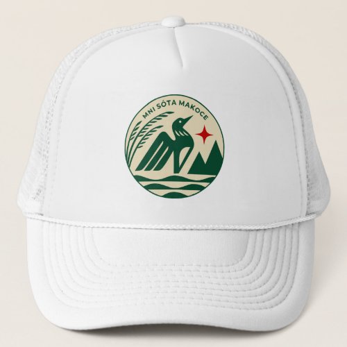 Minnesota State Seal in Wild Colors Trucker Hat