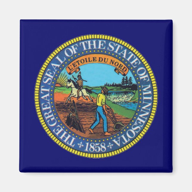 Minnesota State Seal Magnet (Front)