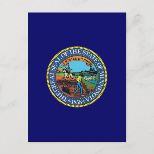 Minnesota State Seal Postcard