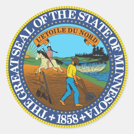 Minnesota State Seal Sticker