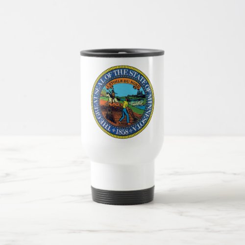 Minnesota State Seal Travel Mug