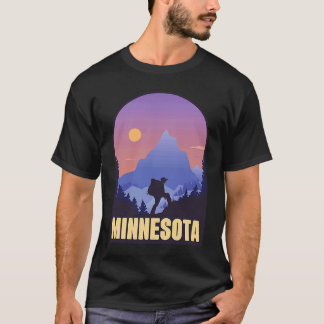 Minnesota State USA Hiking Trip Souvenir T-Shirt