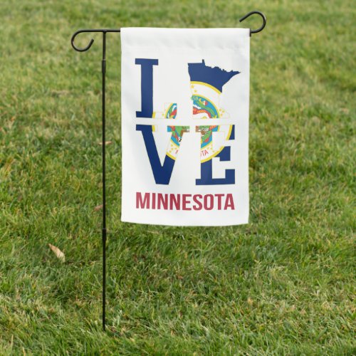 Minnesota State USA Love Garden Flag