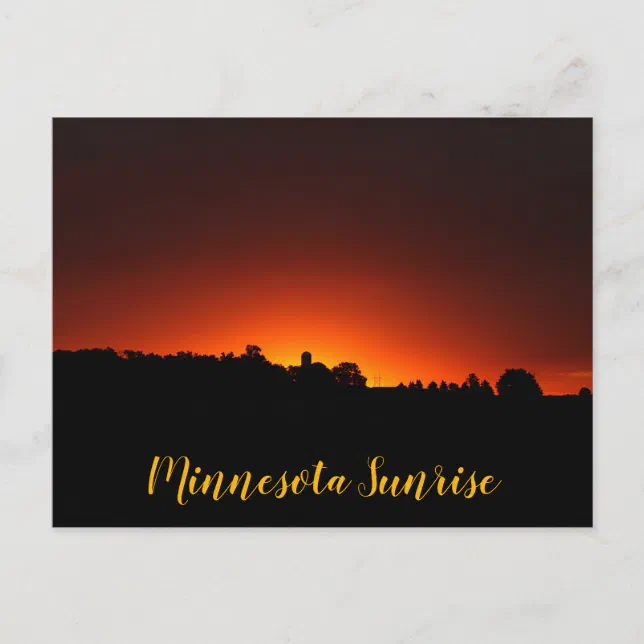 Minnesota Sunrise Postcard Zazzle