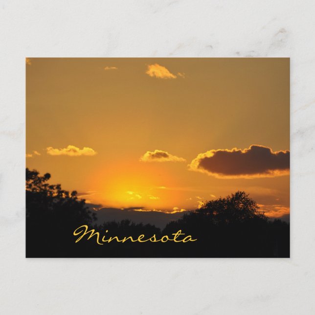 Minnesota Sunset Postcard (Front)