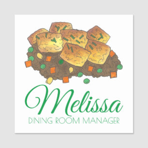 Minnesota Tater Tot Hot Dish Casserole Food Name Tag