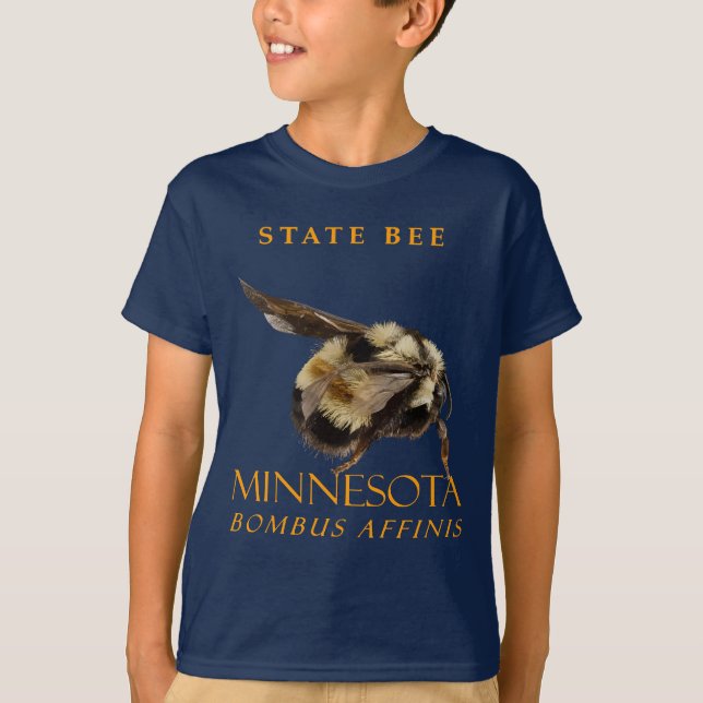 Minnesota Territory Insect The Rusty Patched Bee T-Shirt (Front)