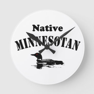 Minnesota themed wall clocks