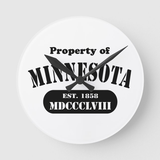 Minnesota themed wall clocks (Front)