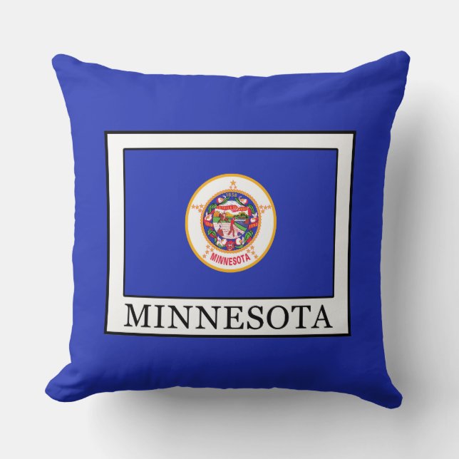 Minnesota Throw Pillow (Front)