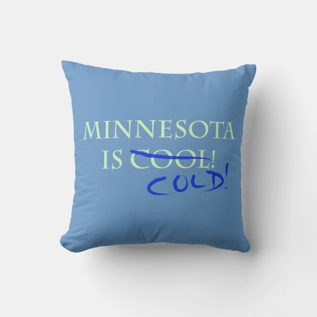 Minnesota Throw Pillow - Customized (Front)