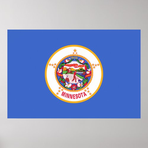 Minnesota United States flag Poster