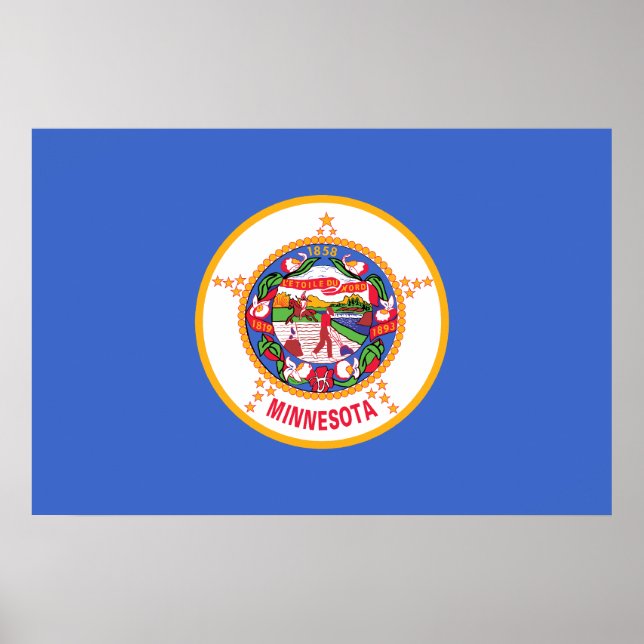 Minnesota, United States flag Poster (Front)
