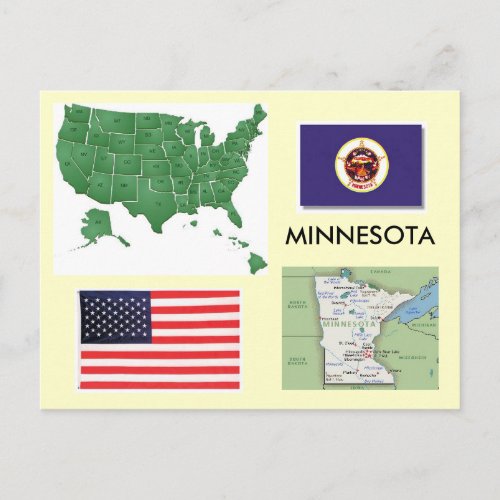 Minnesota USA Postcard