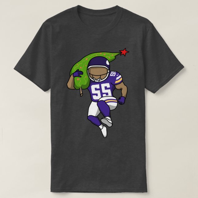 Minnesota Vikings Christmas tree T-Shirt (Design Front)