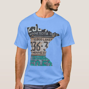 Minnesota Vintage License Plates T-Shirt