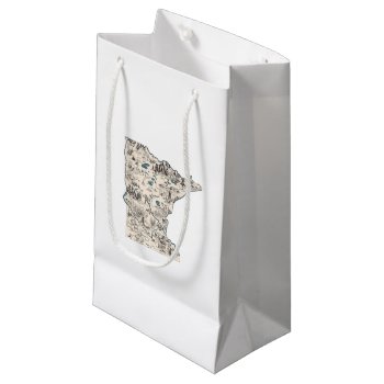 Minnesota Vintage Picture Map Small Gift Bag by PNGDesign at Zazzle