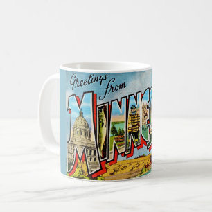 Minnesota vintage Postcard Mug