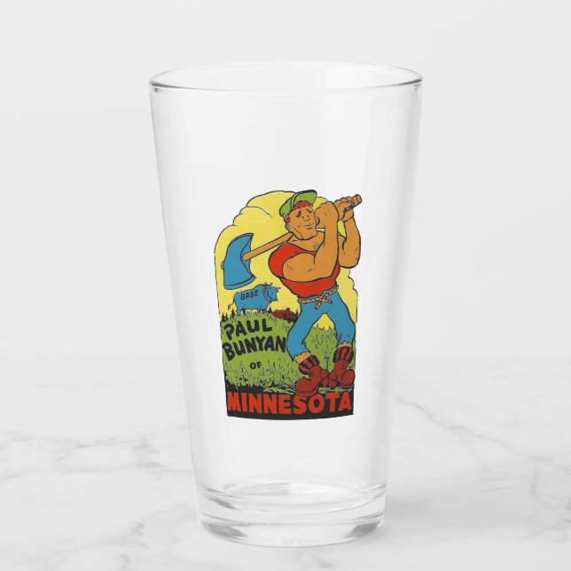 MINNESOTA vintage Travel - Pint Glass (Front)