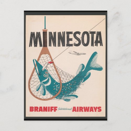 Minnesota Vintage travel Postcard