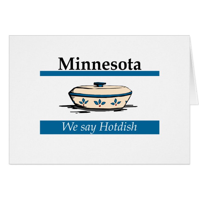 Minnesota: We Say Hotdish Cards (Front Horizontal)