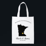 Minnesota Wedding Welcome Bag Black & Gold Tote<br><div class="desc">Fill this welcome bag with favorite goodies for your guests to enjoy when they arrive in Minnesota!</div>