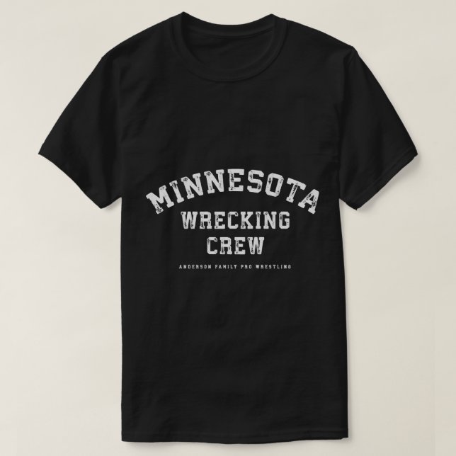 Minnesota Wrecking Crew Wrestling  T-Shirt (Design Front)
