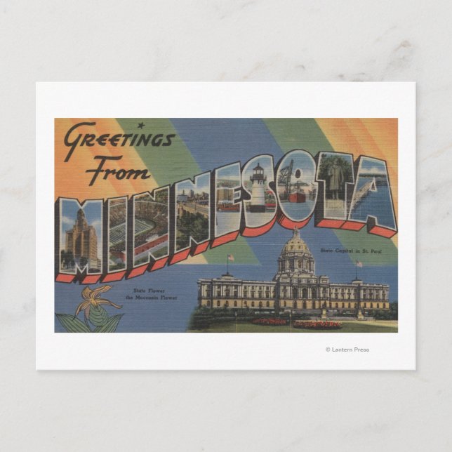 MinnesotaLarge Letter ScenesMinnesota Postcard (Front)