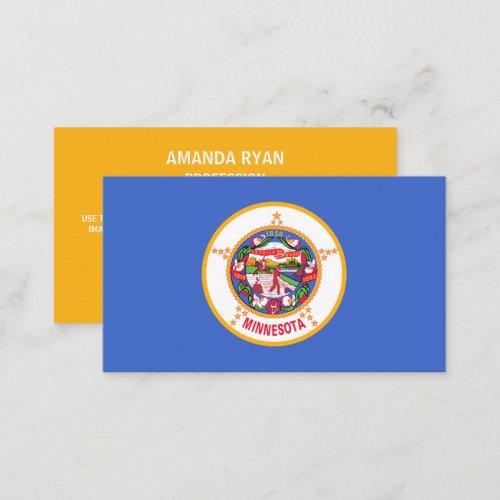 Minnesotan Flag Flag of Minnesota Business Card