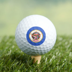Minnesotan Flag, Flag of Minnesota Golf Balls