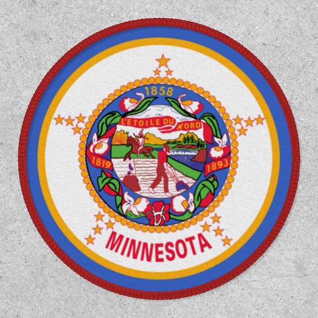 Minnesotan Flag, Flag of Minnesota Patch (Front)