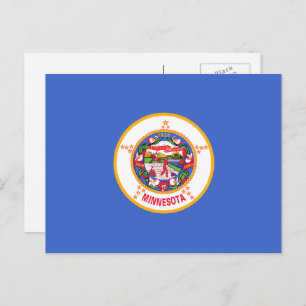 Minnesotan Flag, Flag of Minnesota Postcard