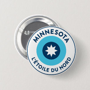 Minnesotan L'Étoile Du Nord Roundel Button