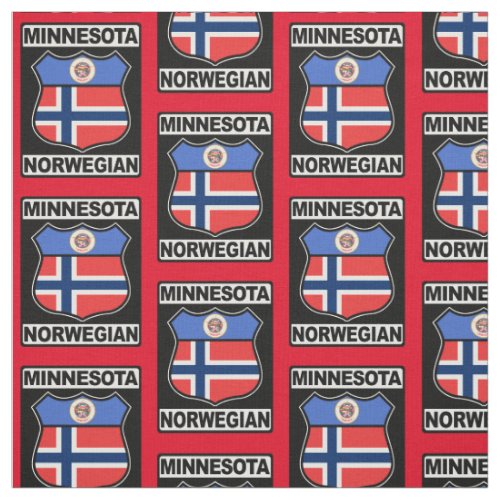 Minnesotan Norwegian American Tiled Fabric