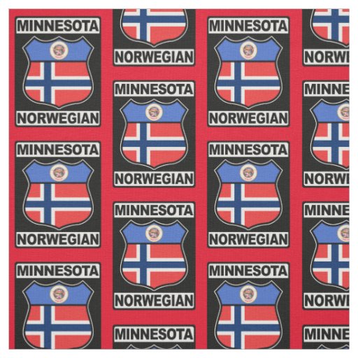 Minnesotan Norwegian American Tiled Fabric