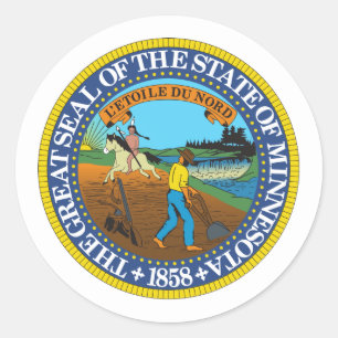 Minnesotan Seal, Seal of Minnesota Sticker