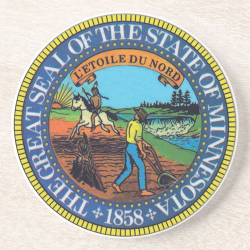 Minnesotan State Seal Coaster
