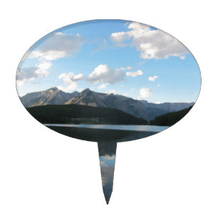 Minnewanka Lake, Alberta, Canada Cake Topper