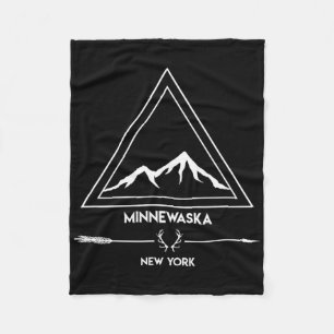 Minnewaska Vintage State Park Vacation New York Fleece Blanket