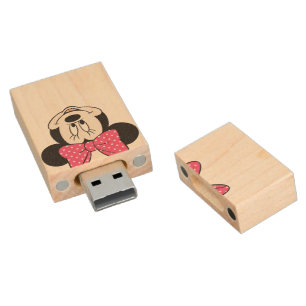 Minni Wood Flash Drive