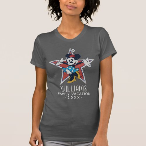 Minnie | 4th of July Family Vacation T-Shirt - Going on a Disney 4th of July Vacation?  Customize these Disney shirts for the whole family by adding your family name, year or custom text.