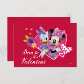 Minnie and Daisy Valentine Invitation (Front/Back)