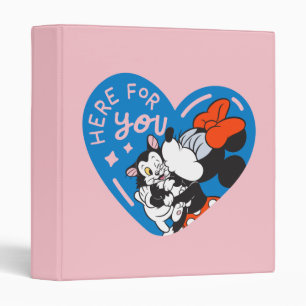 Minnie and Figaro Here For You 3 Ring Binder