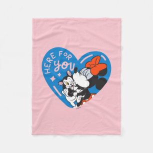 Minnie and Figaro Here For You Fleece Blanket