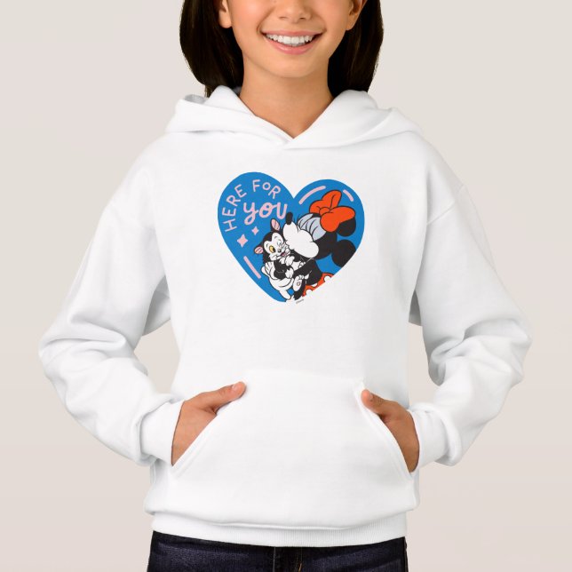 Minnie and Figaro Here For You Hoodie (Front)