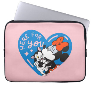 Minnie and Figaro Here For You Laptop Sleeve